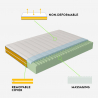 Matelas à mémoire de forme 7 zones déhoussable 25cm 120x190cm Veradea Remises