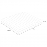 Matelas double mousse mémoire 7 zones déhoussable 25cm 160x190cm Veradea Modèle