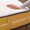 Matelas double mousse mémoire 7 zones déhoussable 25cm 160x190cm Veradea Réductions