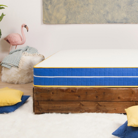 Matelas double ressorts ensachés gel mémoire 25 cm 160x190cm Veradea Promotion