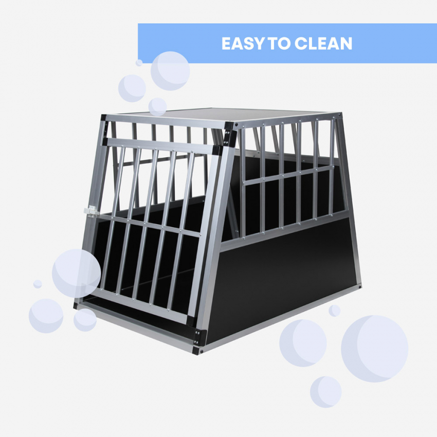 Niche, Cage de transport en métal pour la sécurité des chiens et chats
