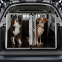 Caisse de transport double pour chien cage rigide en aluminium 104x91x71cm Skaut XL Vente