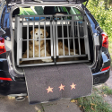 Caisse de transport double pour chien cage rigide en aluminium 104x91x71cm Skaut XL Offre