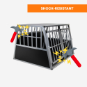 Caisse de transport double pour chien cage rigide en aluminium 104x91x71cm Skaut XL Modèle