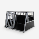 Caisse de transport double pour chien cage rigide en aluminium 104x91x71cm Skaut XL Remises