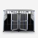 Caisse de transport double pour chien cage rigide en aluminium 104x91x71cm Skaut XL Réductions