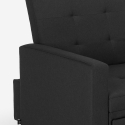 Fauteuil convertible lit 1 place avec accoudoirs design moderne Brooke 