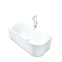 Baignoire autoportante avec coin arrondi résine fibre de verre Panarea Prix