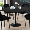 table ronde 120cm salle à manger restaurant effet marbre Tulipan murmar 120 Choix