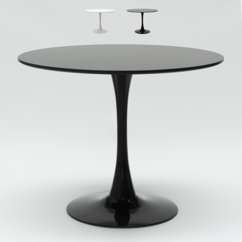 Table ronde de cuisine bar salle à manger 70cm design scandinave moderne Tulip