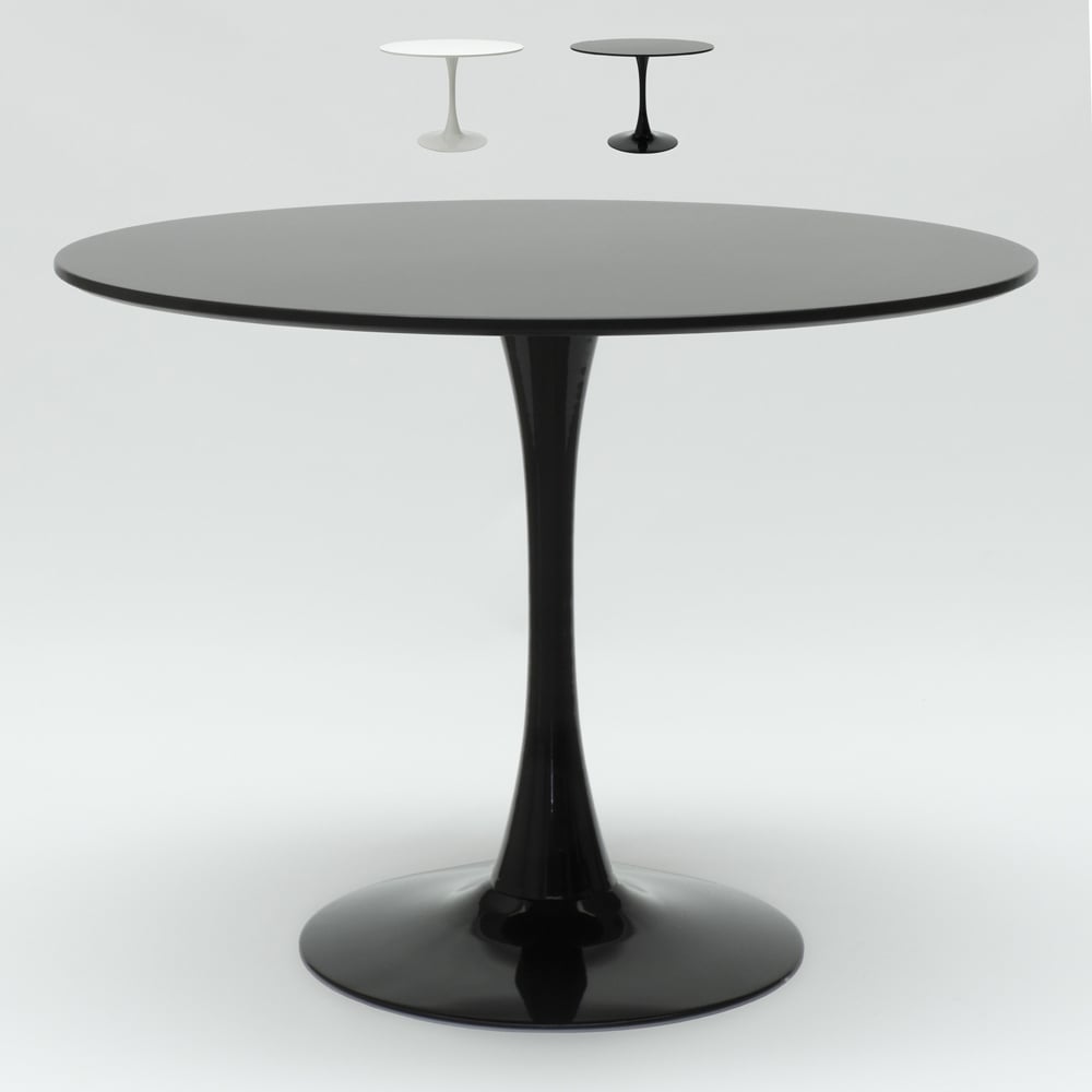 Table ronde 90cm bar salle à manger cuisine design scandinave moderne Tulip