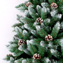 Sapin de Noël 240 cm artificiel écologique avec décorations Oulu Réductions
