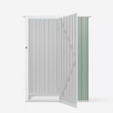 Abri de jardin en tôle galvanisée et métal vert Amalfi NATURE 143X89x186cm Catalogue