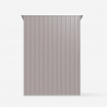 Abri de jardin en tôle galvanisée cabanon gris pour outils Amalfi 143X89x186cm Caractéristiques