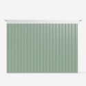Abri de jardin tôle galvanisée verte pour outils Tyrol NATURE 257X142x184cm Modèle