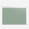 Abri de jardin tôle galvanisée verte pour outils Tyrol NATURE 257X142x184cm Modèle