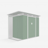 Abri de jardin tôle galvanisée verte pour outils Tyrol NATURE 257X142x184cm Choix