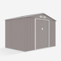Abri de jardin en tôle robuste pour rangement d'outils Ortisei 277x191x202cm Caractéristiques