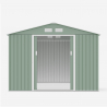 Abri de jardin en tôle galvanisée verte pour outils de jardin Ortisei NATURE 277x191x202cm Réductions