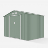Abri de jardin en tôle galvanisée verte pour outils de jardin Ortisei NATURE 277x191x202cm Remises