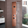 Colonne de douche avec pommeau en cascade panneau et mélangeur Rapolano Offre