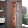 Colonne de douche avec pommeau en cascade panneau et mélangeur Rapolano Catalogue