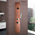 Colonne de douche avec pommeau en cascade panneau et mélangeur Rapolano Modèle