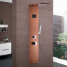 Colonne de douche avec pommeau en cascade panneau et mélangeur Rapolano Modèle