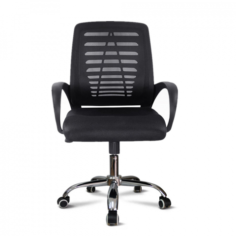 Chaise de bureau ergonomique pivotante recouverte de tissu respirant Opus Promotion