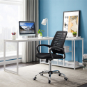 Chaise de bureau ergonomique pivotante recouverte de tissu respirant Opus Vente