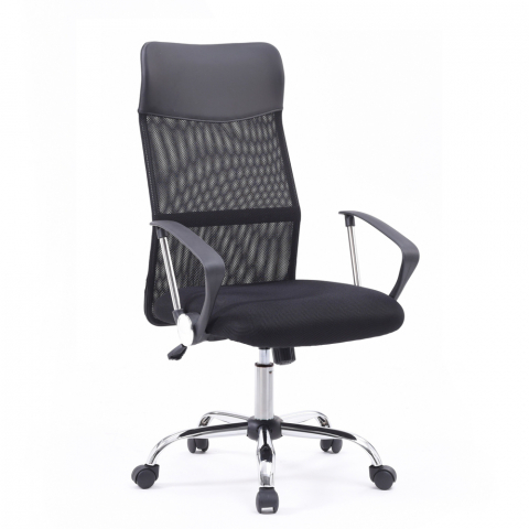 Chaise de bureau fauteuil ergonomique rembourré tissu respirant Adflatus