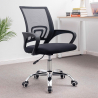Chaise de bureau ergonomique avec support lombaire en tissu respirant Officium Vente