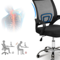 Chaise de bureau ergonomique avec support lombaire en tissu respirant Officium Choix