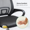 Chaise de bureau ergonomique avec support lombaire en tissu respirant Officium Modèle