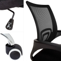 Chaise de bureau ergonomique avec support lombaire en tissu respirant Officium Dimensions