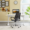 Chaise de bureau ergonomique pivotante avec tissu respirant Opus Moon Vente
