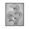 Impression feuilles peinture noir et blanc design minimaliste 40x50cm Variety Masamba Vente