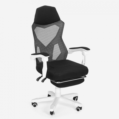 Fauteuil gamer design futuriste repose-pieds ergonomique respirant Gordian Plus