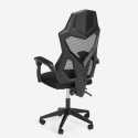 Chaise de jeu ergonomique respirante au design futuriste Gordian Dark Modèle