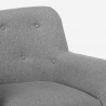 Fauteuil design moderne style nordique en bois et tissu Modesto Catalogue