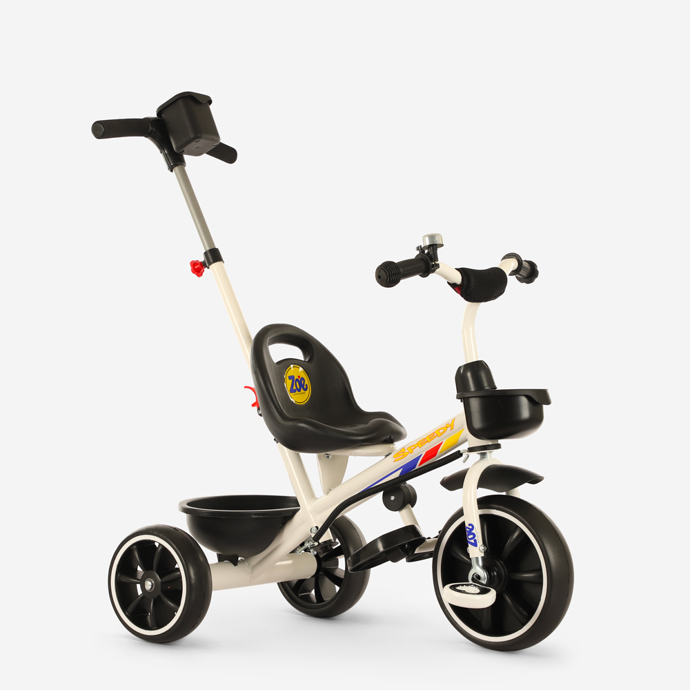 Tricycle pour enfants avec poignée et panier de rangement Speedy