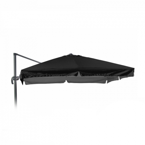 Toile de Remplacement pour tonnelle de jardin 3x3 Bras Aluminium Paradise Noir