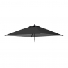 Toile de remplacement pour parasol de jardin 2x2 carré Plutone Noir Promotion
