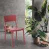 Chaise de cuisine bar restaurant et jardin au design moderne Liner 