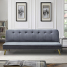 Canapé convertible 2 places clic clac design moderne tissu velours Pulchra Offre