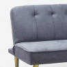 Canapé convertible 2 places clic clac design moderne tissu velours Pulchra Catalogue