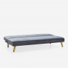 Canapé convertible 2 places clic clac design moderne tissu velours Pulchra Réductions