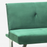 Canapé convertible 2 places inclinable design velours tissu Probatus 