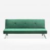 Canapé convertible 2 places inclinable design velours tissu Probatus 