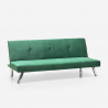 Canapé convertible 2 places inclinable design velours tissu Probatus 